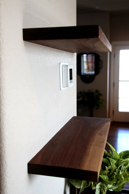 Solid Wood Floating Shelves