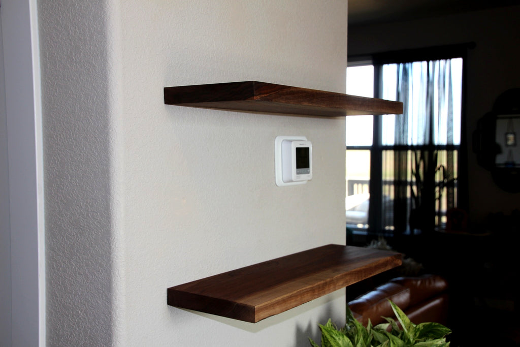 Solid Wood Floating Shelves